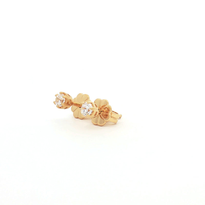 Tiny Brilliant Stud Earrings