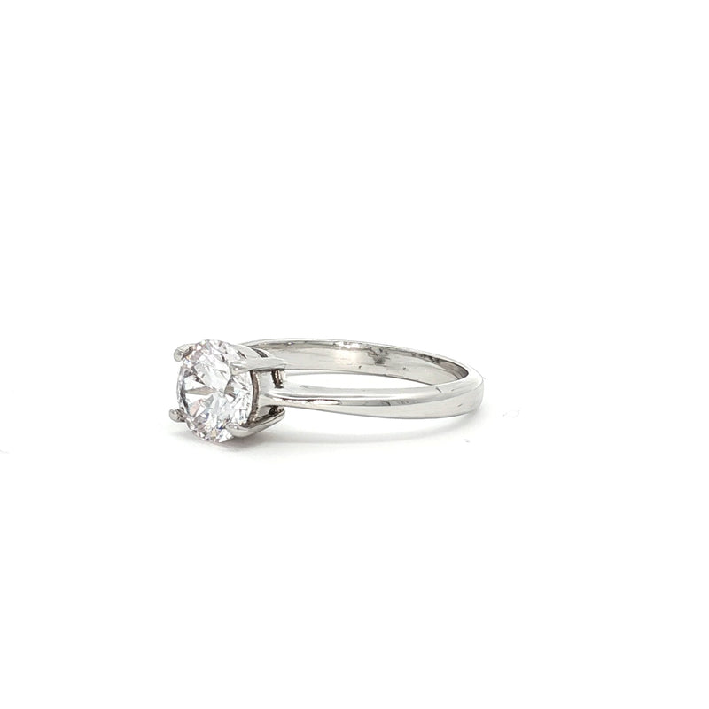 Petite Brilliant Cut Solitaire Ring