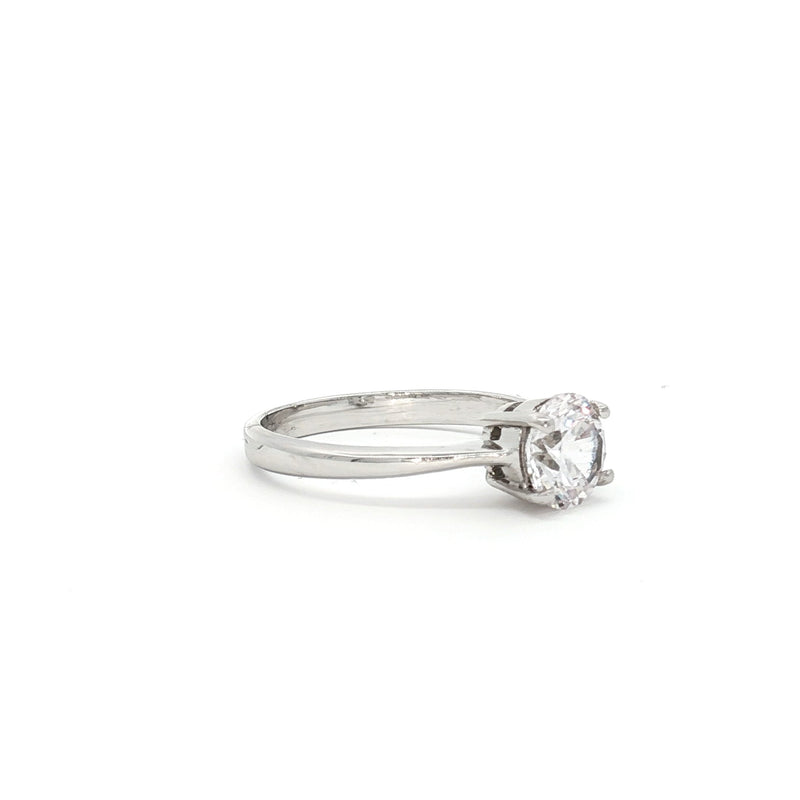 Petite Brilliant Cut Solitaire Ring
