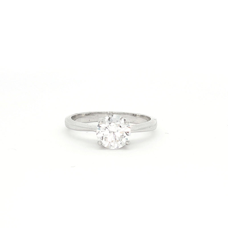 Petite Brilliant Cut Solitaire Ring