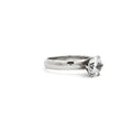 Brilliant Cut Solitaire Ring on Wide Band
