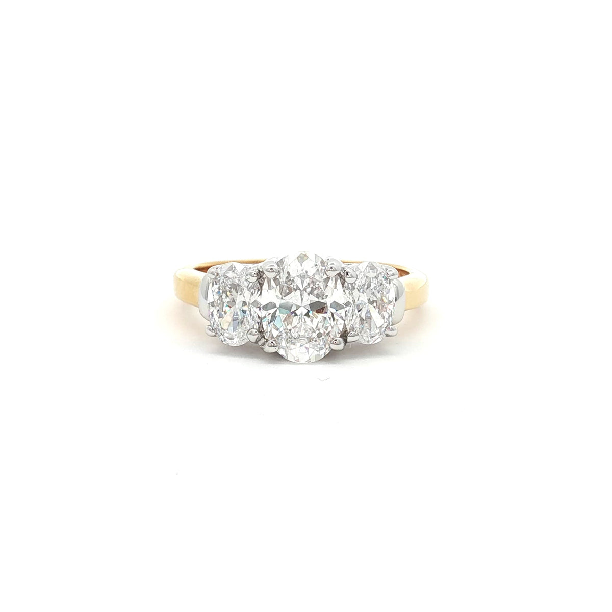 Oval Cut Three Stone Ring