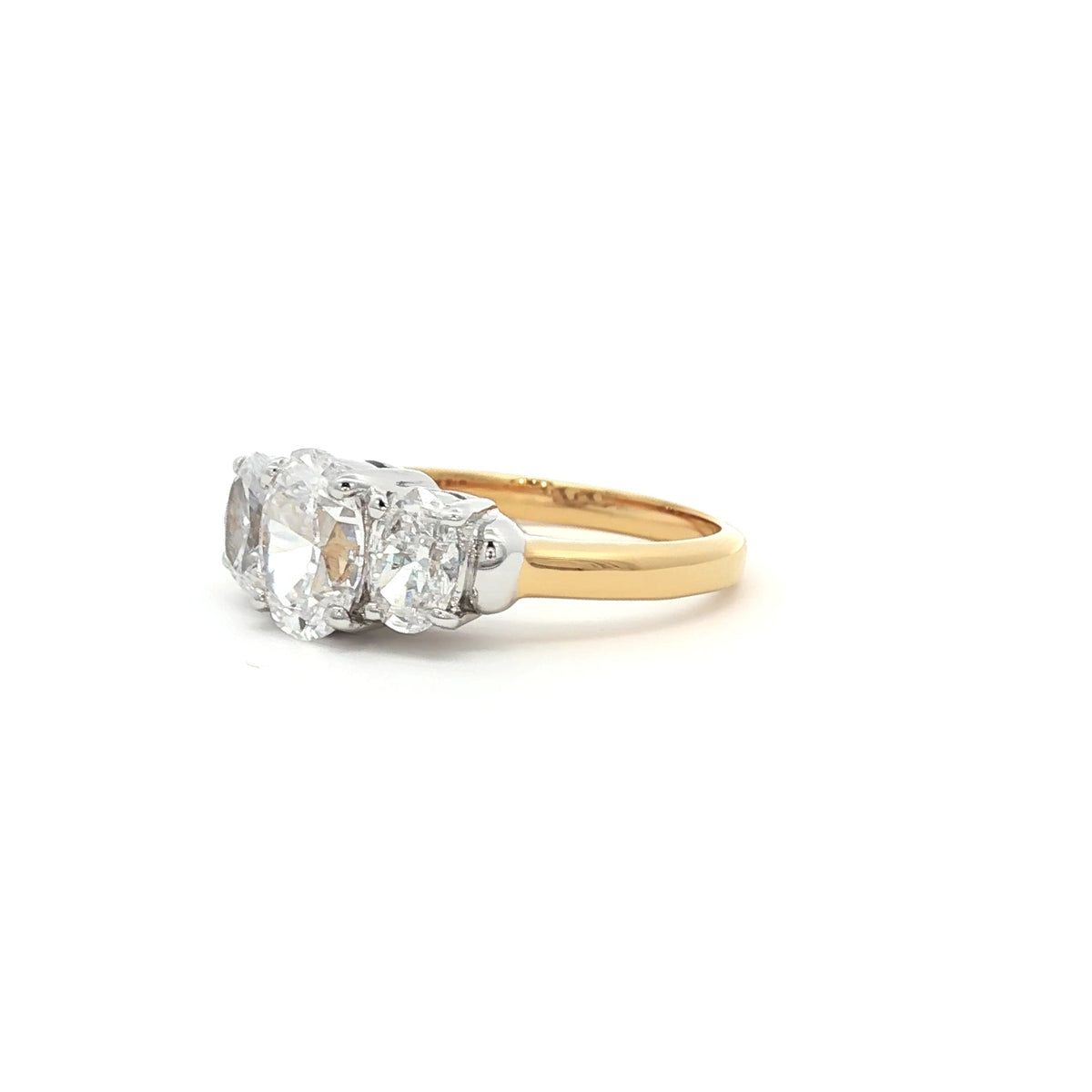 Oval Cut Three Stone Ring