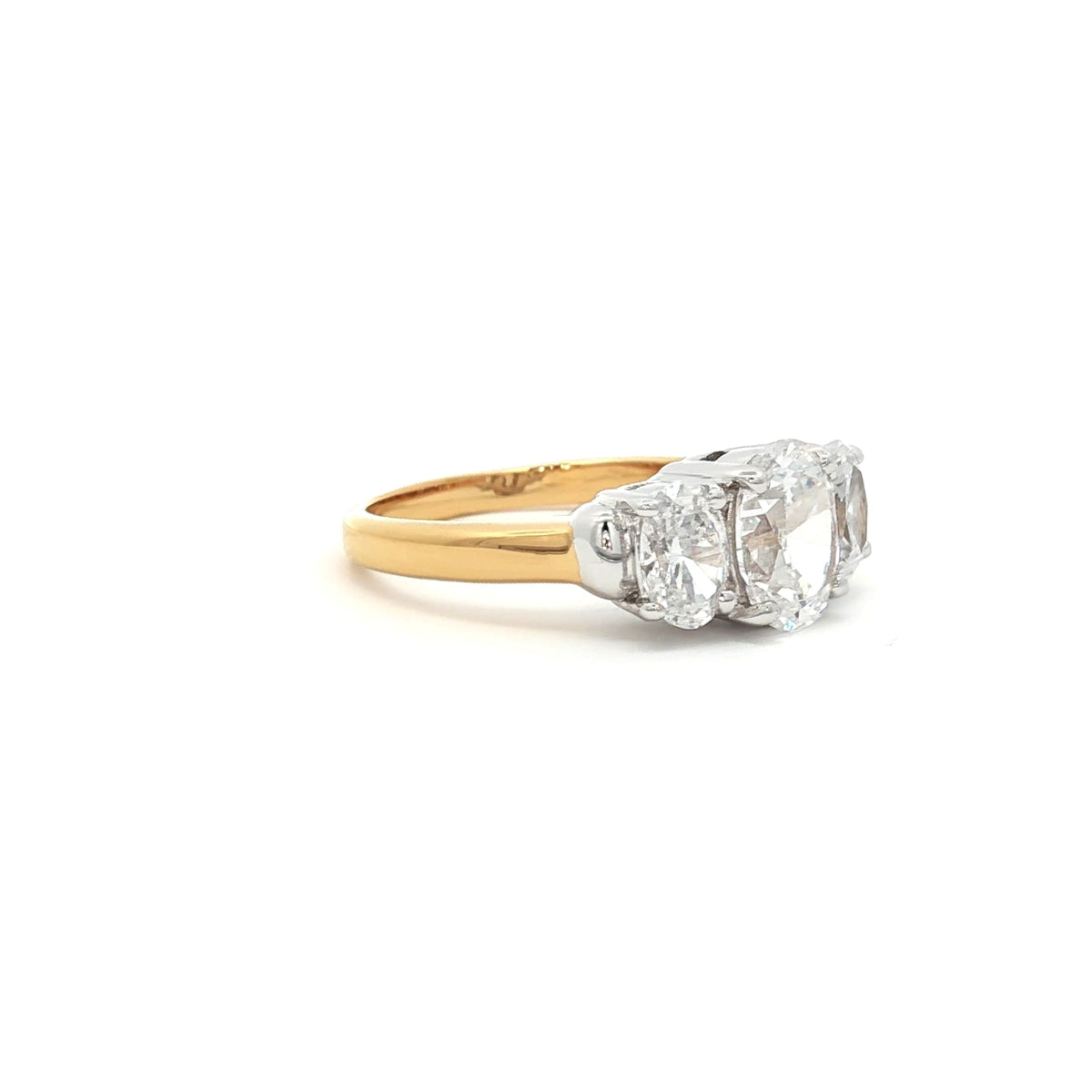 Oval Cut Three Stone Ring