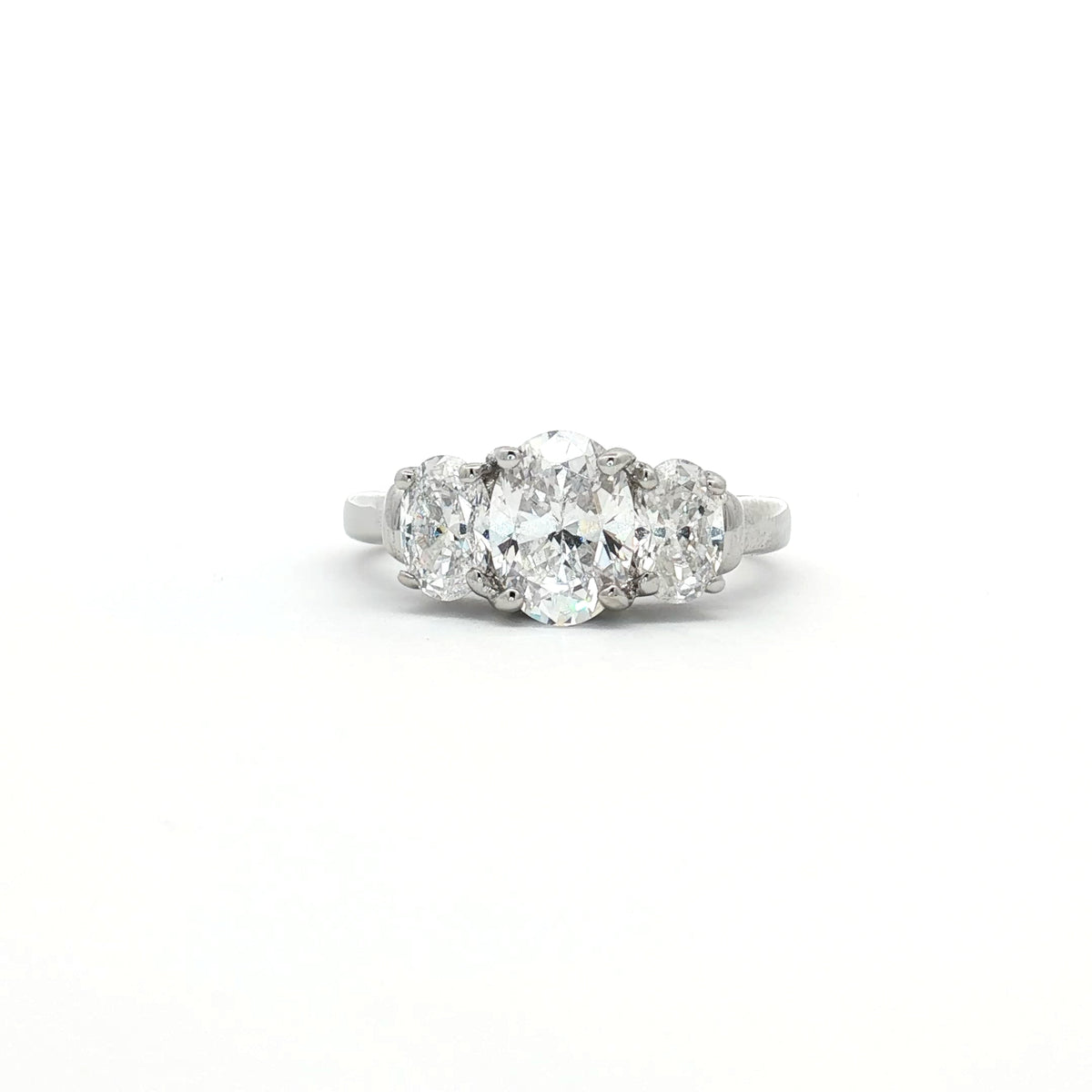 Oval Cut Three Stone Ring