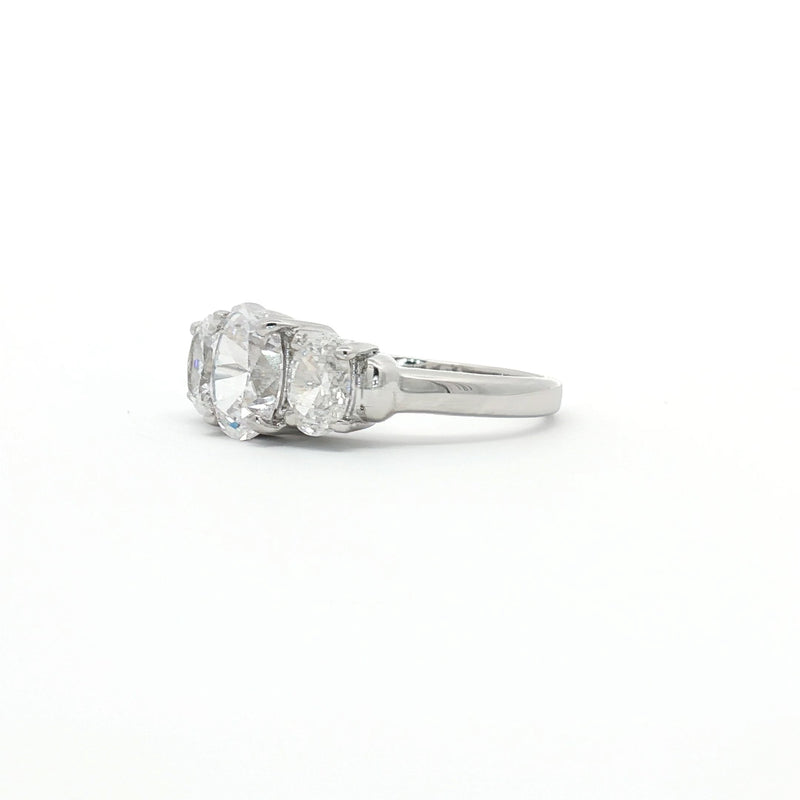 Oval Cut Three Stone Ring