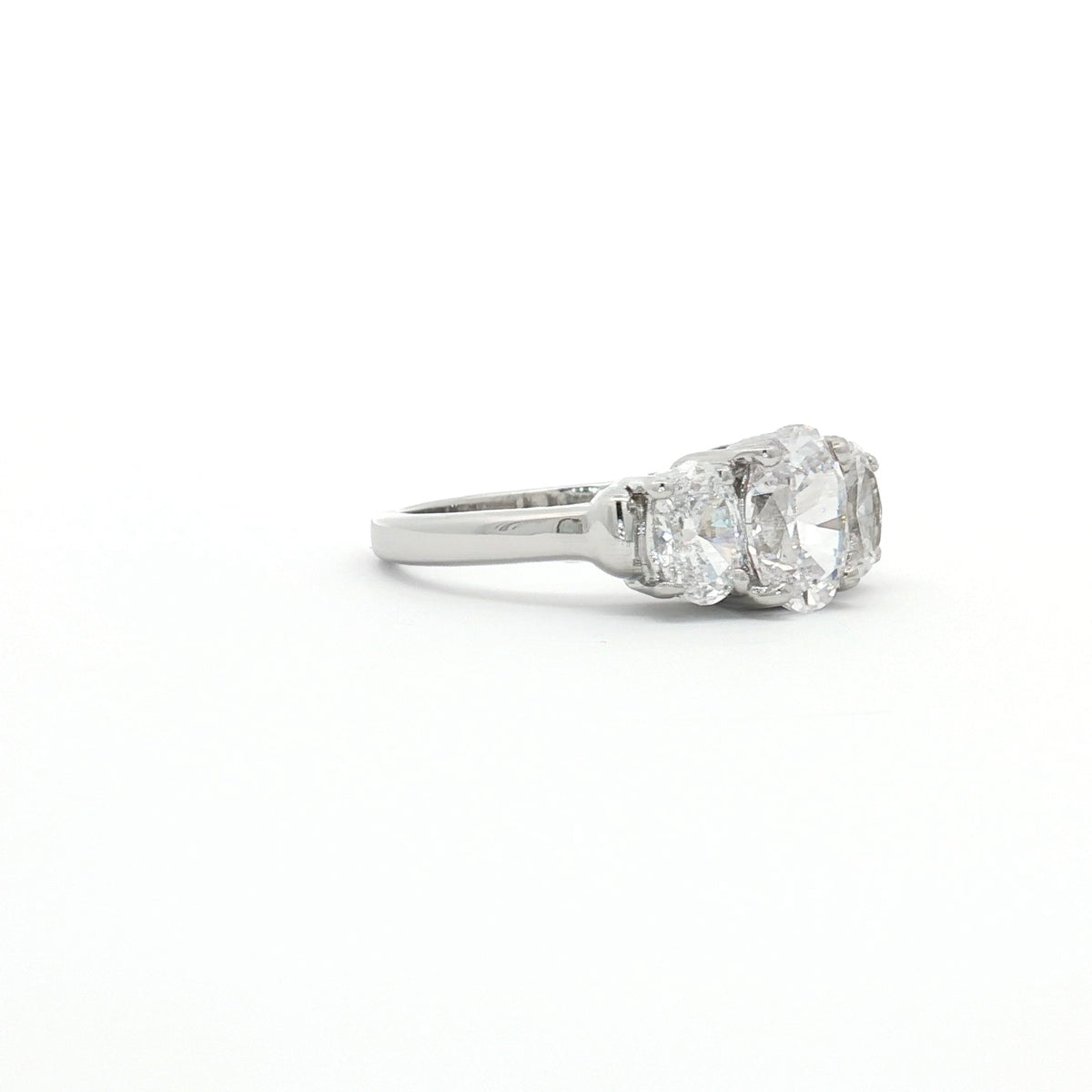 Oval Cut Three Stone Ring
