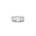 Princess Cut Three Stone Ring