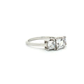 Princess Cut Three Stone Ring