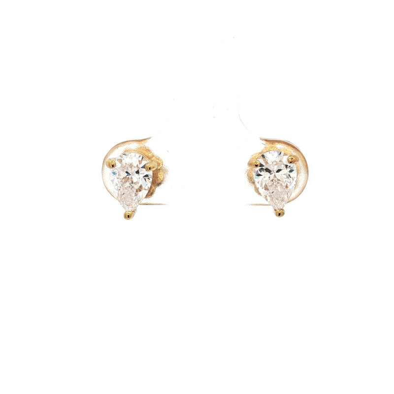 Petite Teardrop Stud Earrings