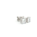 Princess Cut Stud Earrings