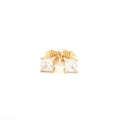 Petite Princess Cut Stud Earrings