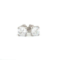 Petite Princess Cut Stud Earrings