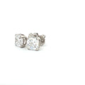 Petite Princess Cut Stud Earrings