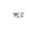 Petite Princess Cut Stud Earrings