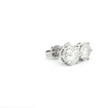 Luxe Brilliant Stud Earrings with Six Prongs