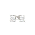 Luxe Princess Cut Stud Earrings