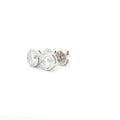 Bezel Solitaire Stud Earrings