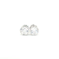 Bezel Solitaire Stud Earrings