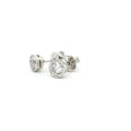 Petite Bezel Solitaire Stud Earrings