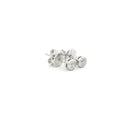 Tiny Bezel Solitaire Stud Earrings