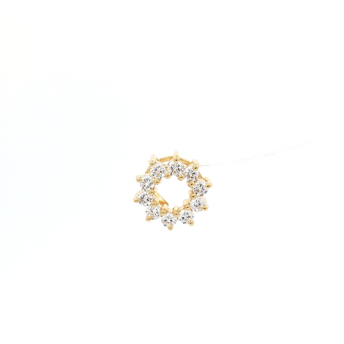 Halo Floating Diamond in yellow