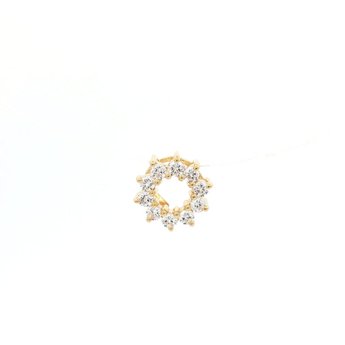 Halo Floating Diamond in yellow