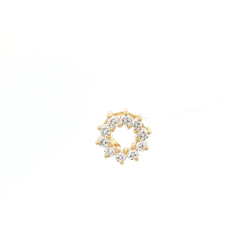 Halo Floating Diamond in yellow