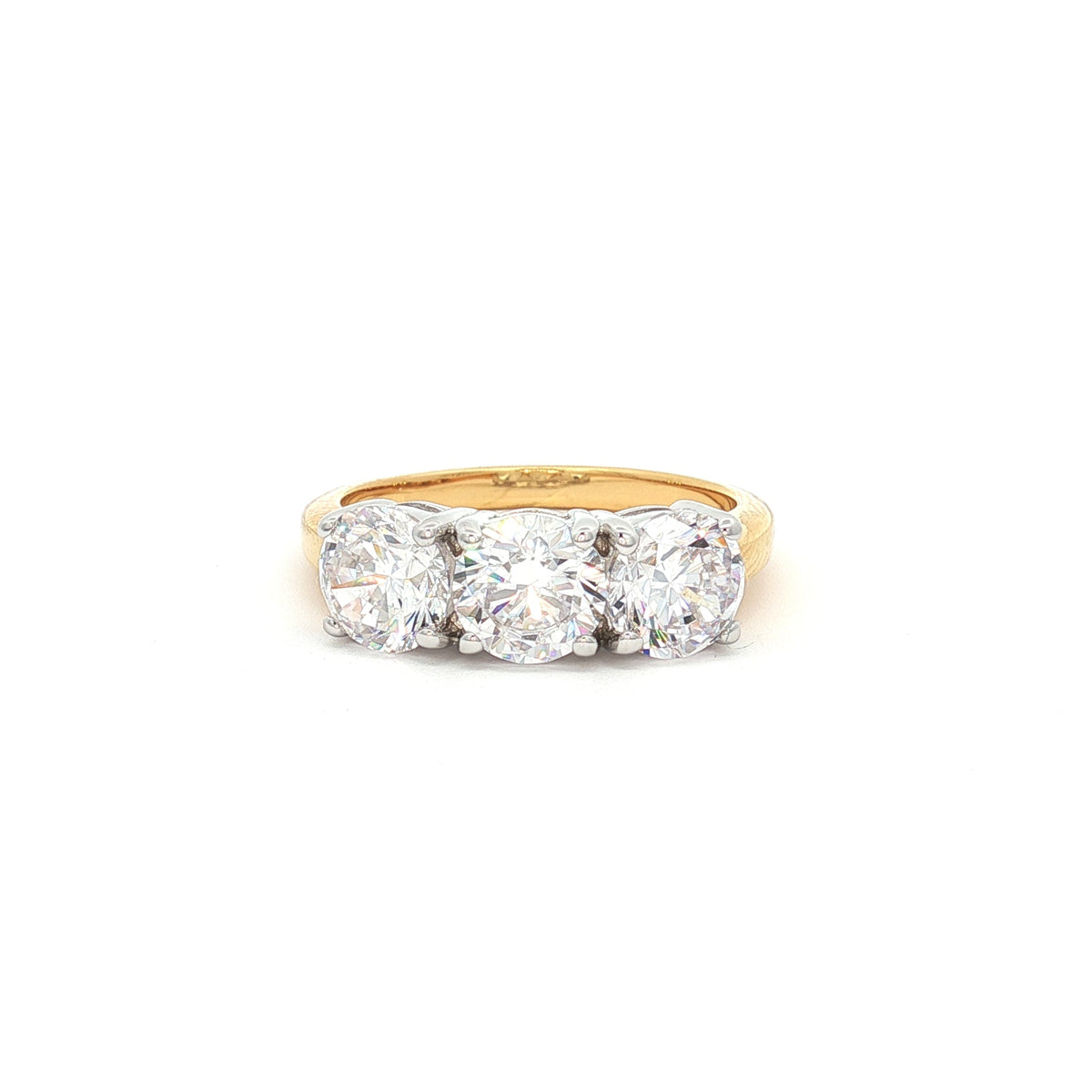 Traditional Three Stone Ring