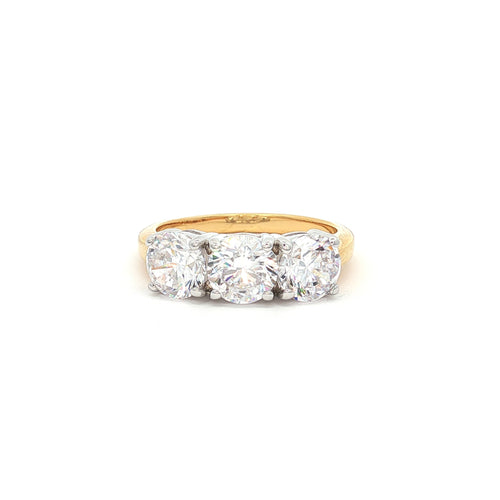 Traditional Three Stone Ring