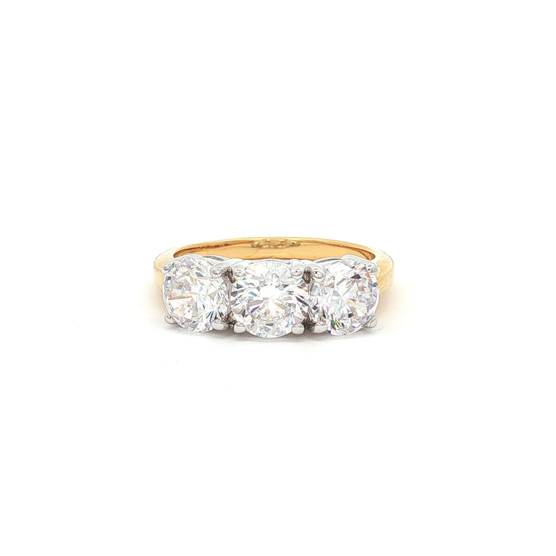 Traditional Three Stone Ring