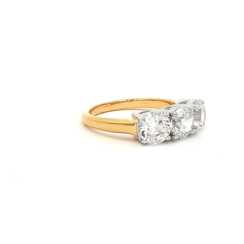 Traditional Three Stone Ring