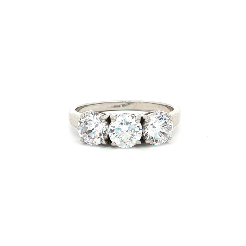 Traditional Three Stone Ring