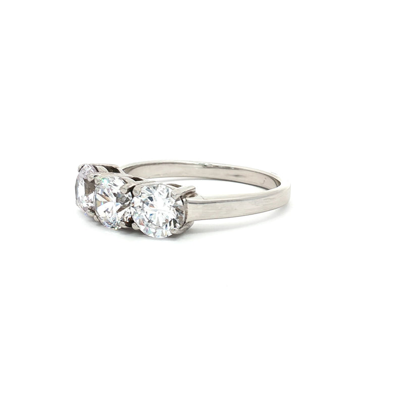 Traditional Three Stone Ring