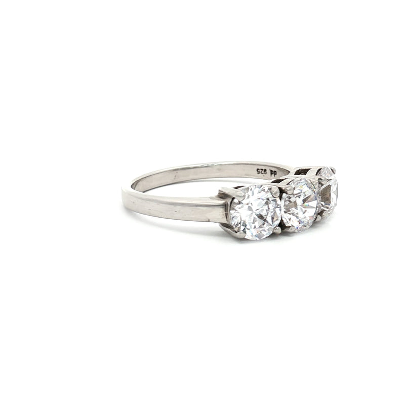 Traditional Three Stone Ring