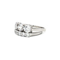 Traditional Three Stone Ring and Petite Five Stone Ring