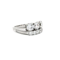 Traditional Three Stone Ring and Petite Five Stone Ring
