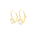 Bezel Drop Earrings