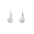 Bezel Drop Earrings