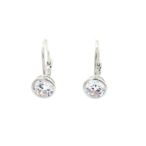 Bezel Drop Earrings