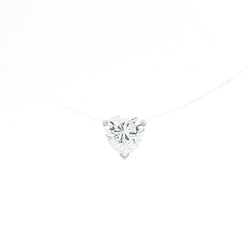 Heart Floating Diamond