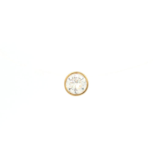 Small Round Yellow Floating Diamond