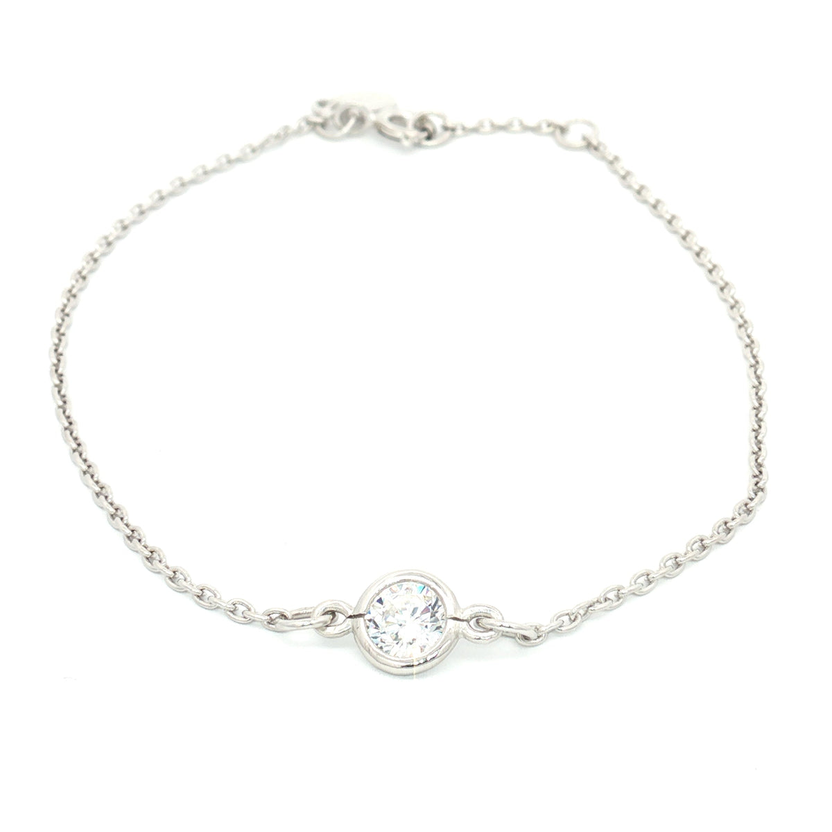 Single Stone Diamond Line Bracelet
