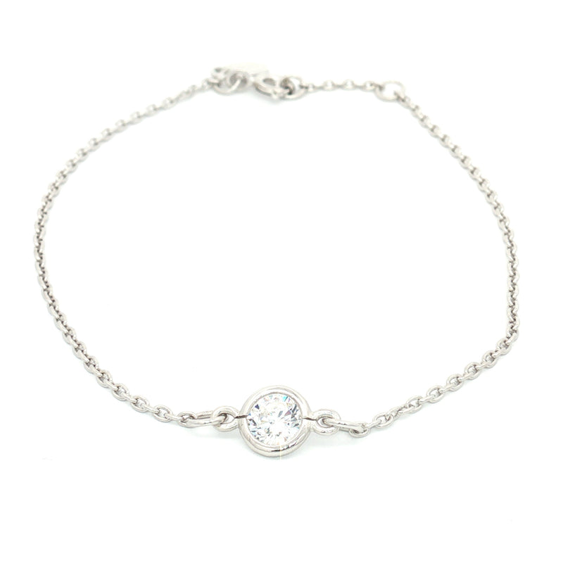 Single Stone Diamond Line Bracelet