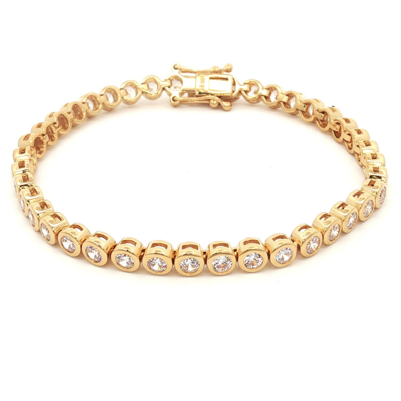 Brilliant Bezel Tennis Bracelet