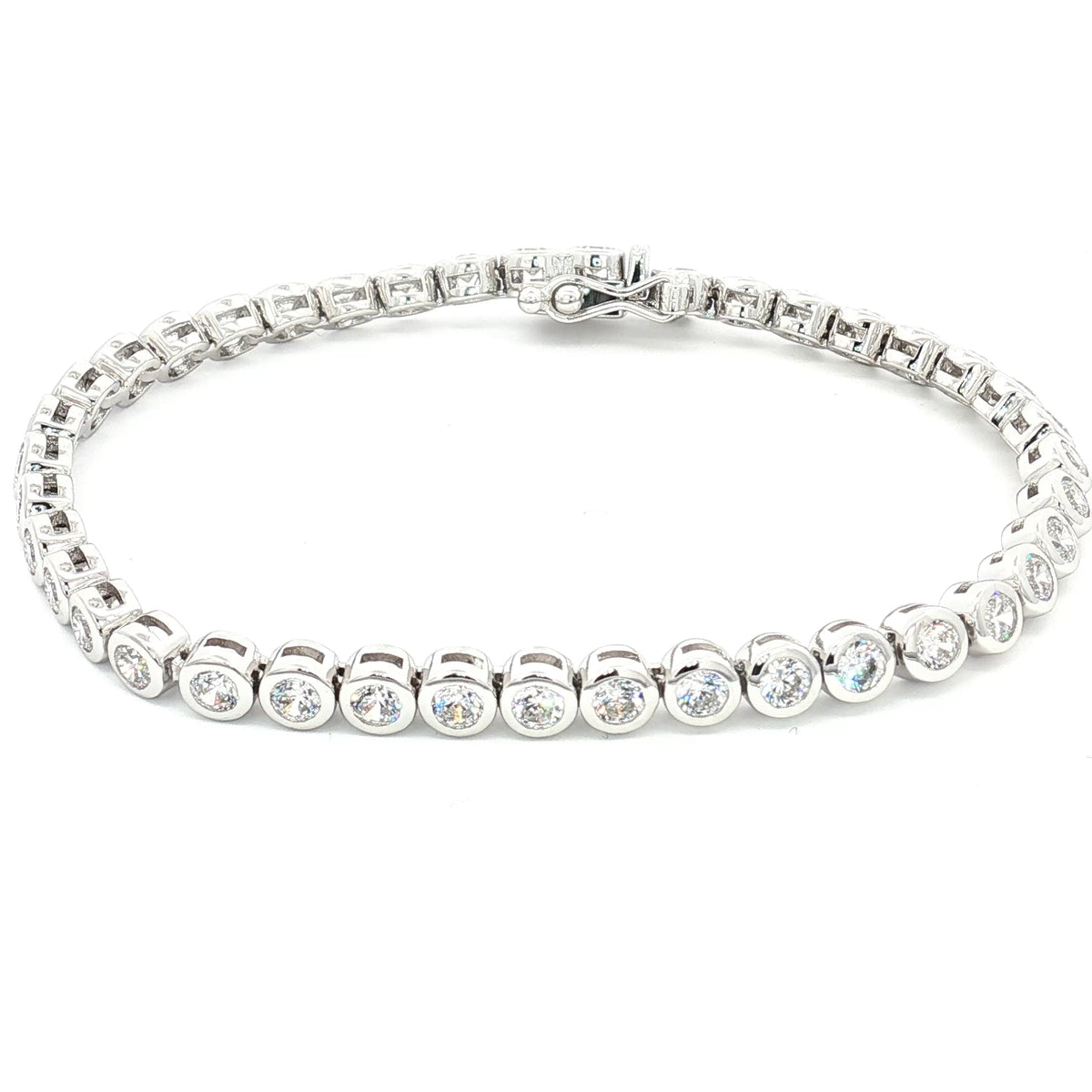 Brilliant Bezel Tennis Bracelet