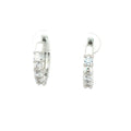 Brillaint Prong Set Hoop Earrings