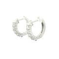 Brillaint Prong Set Hoop Earrings