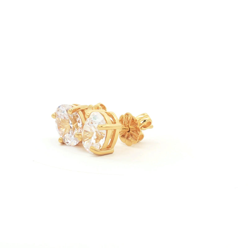 Oval Cut Stud Earrings