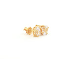 Oval Cut Stud Earrings